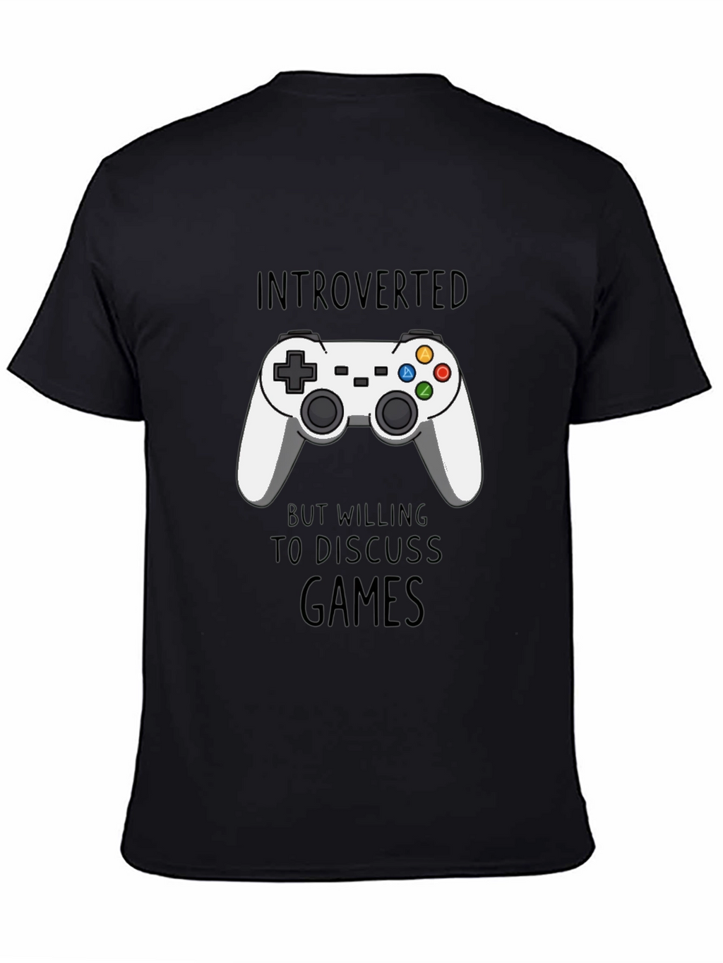 Introverted Gamer T-Shirt - Black