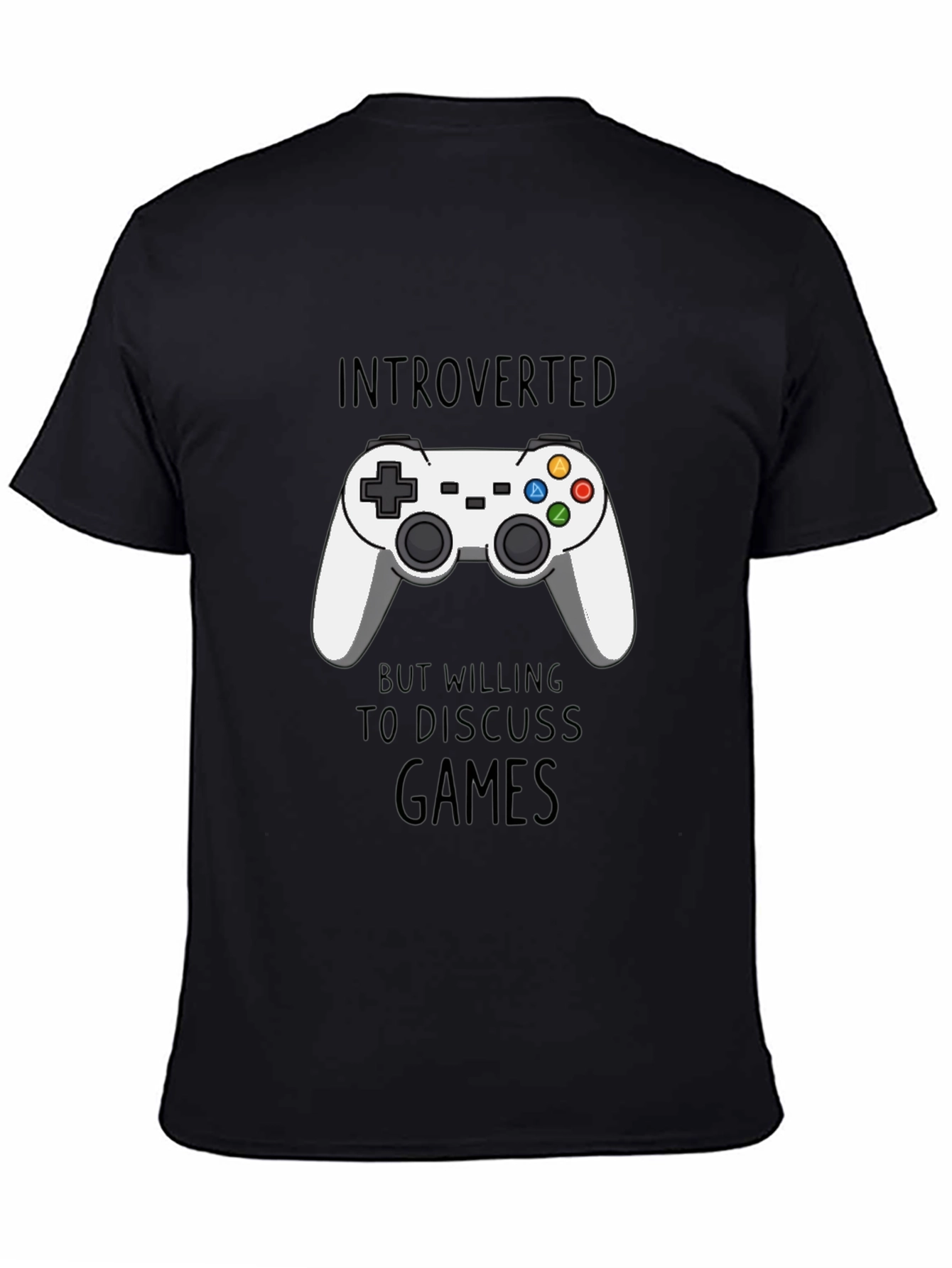Introverted Gamer T-Shirt - Black
