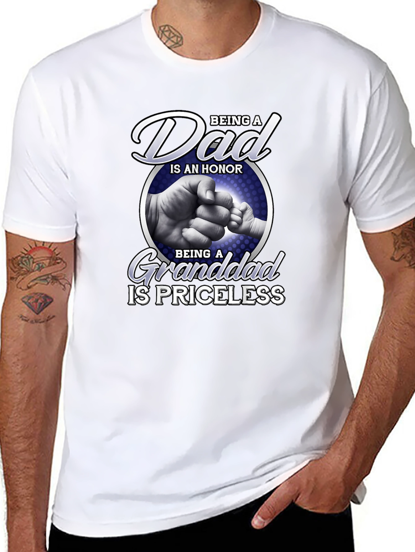 Dad and Granddad T-Shirt - Honor & Priceless