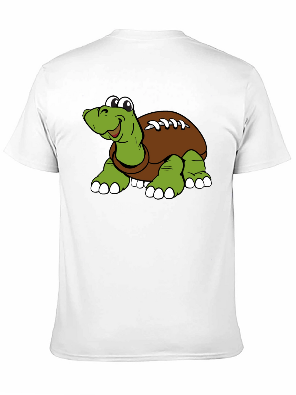 Cartoon Football Turtle Graphic T-Shirt