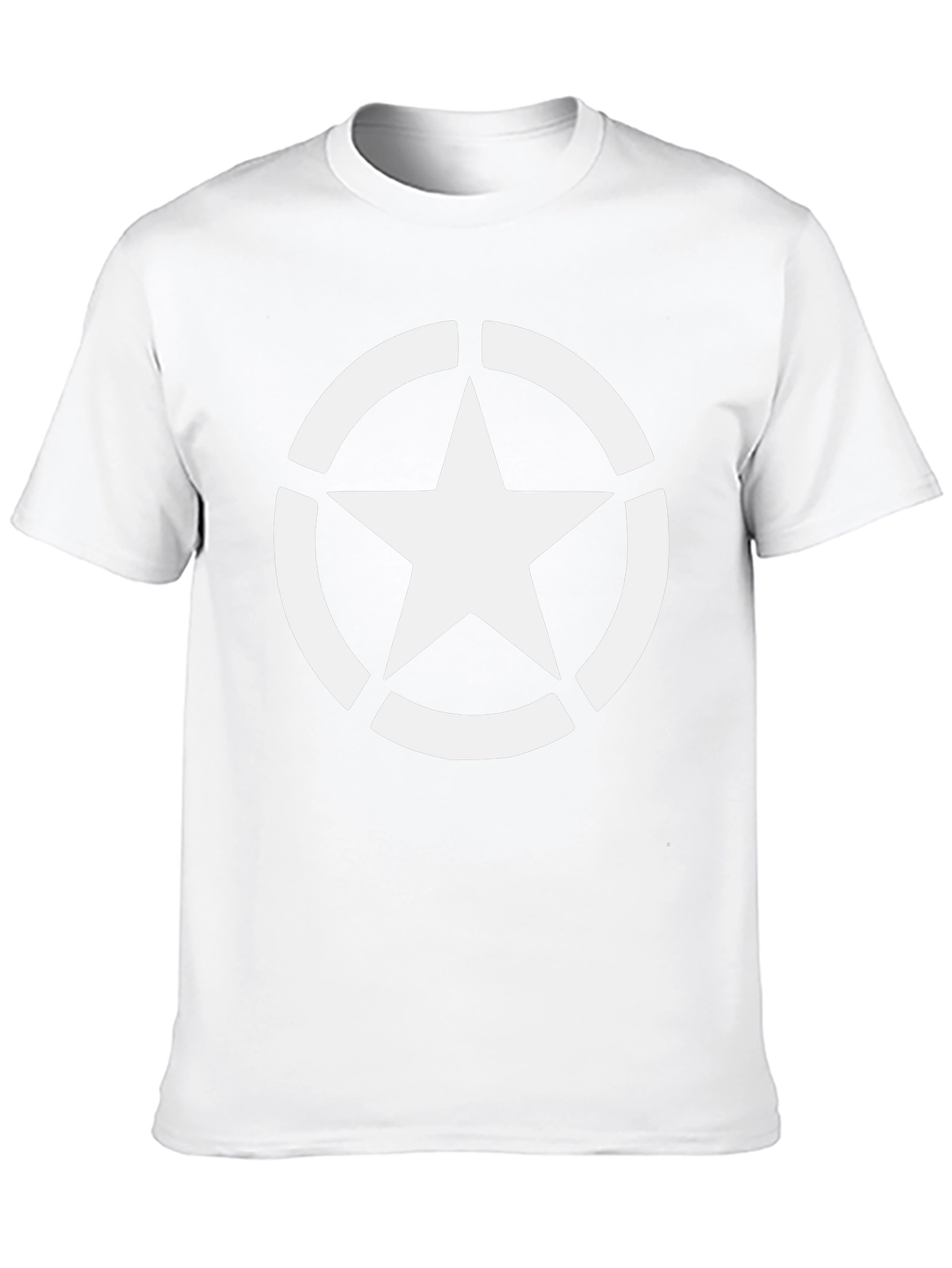 Star Graphic Tee - Black Cotton Casual T-Shirt