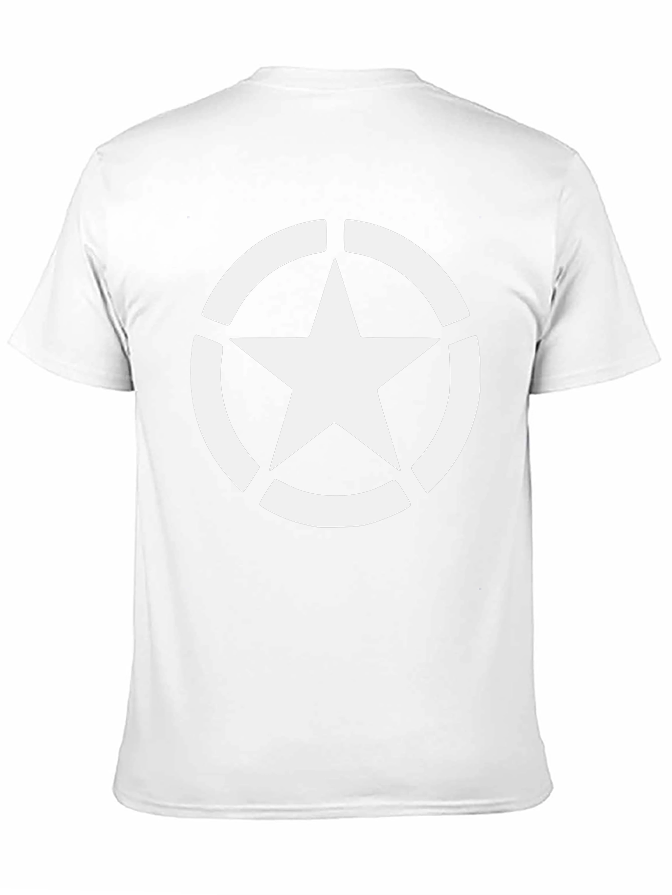 Star Graphic Tee - Black Cotton Casual T-Shirt