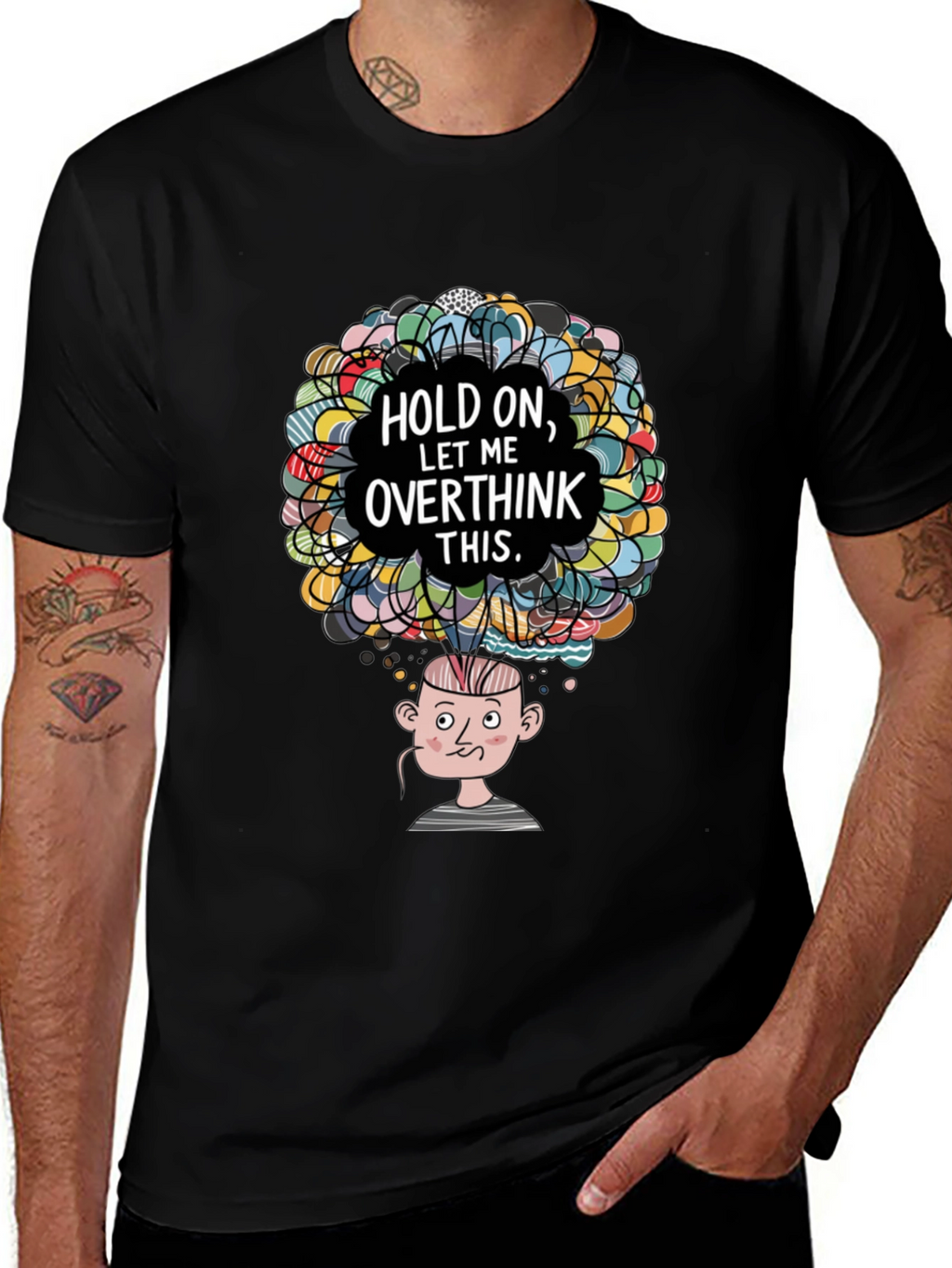 Overthinker Graphic T-Shirt - Funny Mind Tee