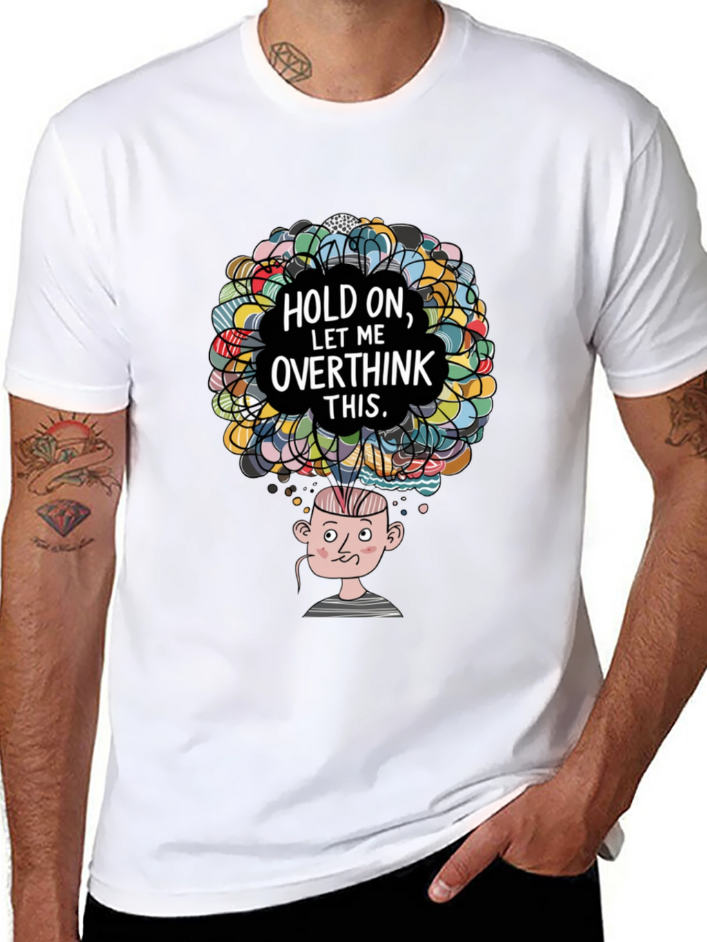 Overthinker Graphic T-Shirt - Funny Mind Tee