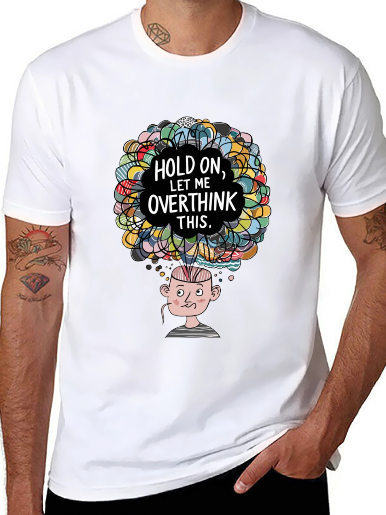 Overthinker Graphic T-Shirt - Funny Mind Tee