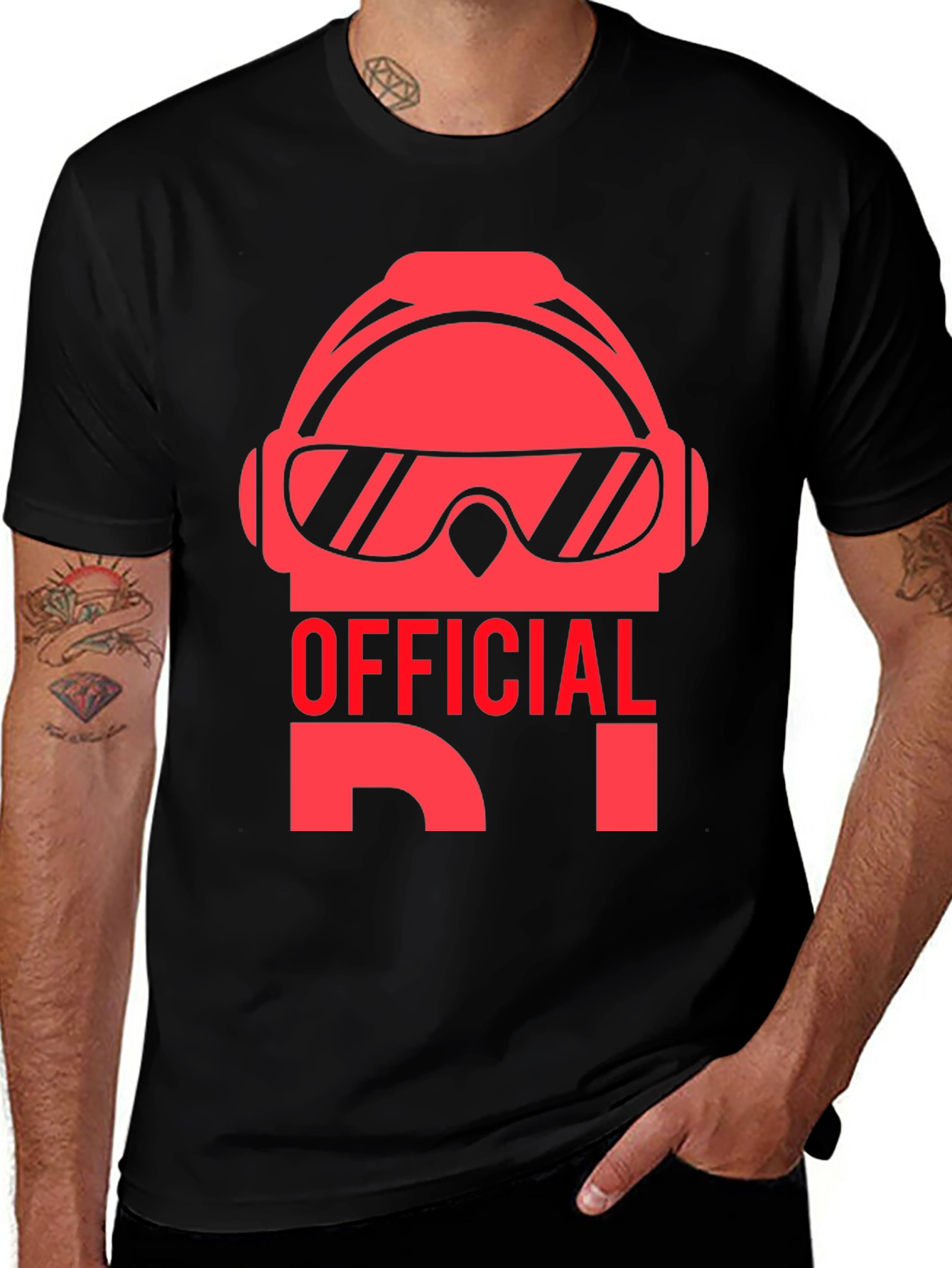 Official DJ Black T-Shirt - Music Lover Tee