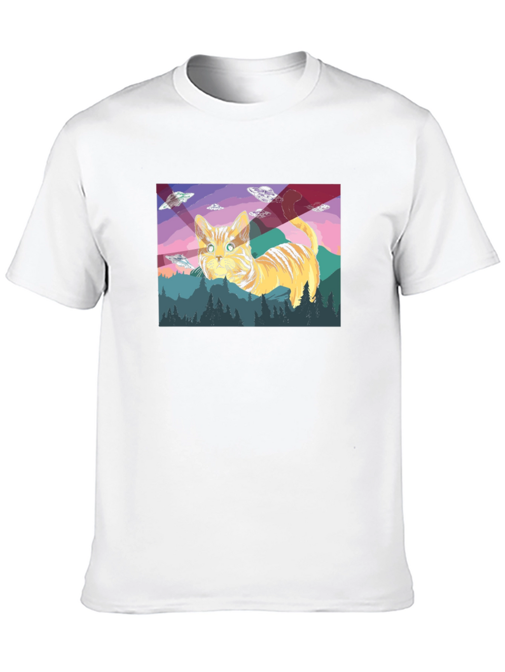 Cat UFO T-Shirt