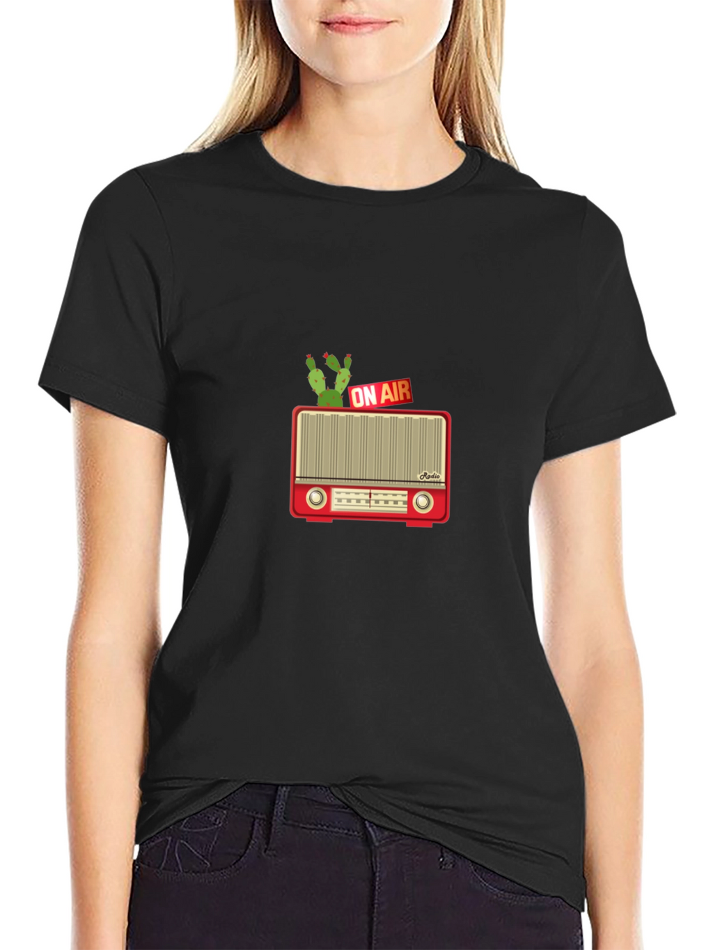 Retro Radio Cactus T-Shirt