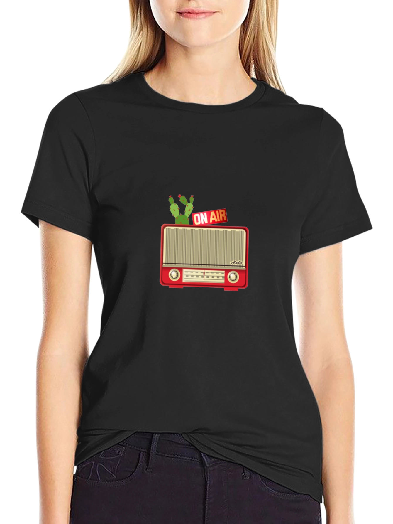 Retro Radio Cactus T-Shirt