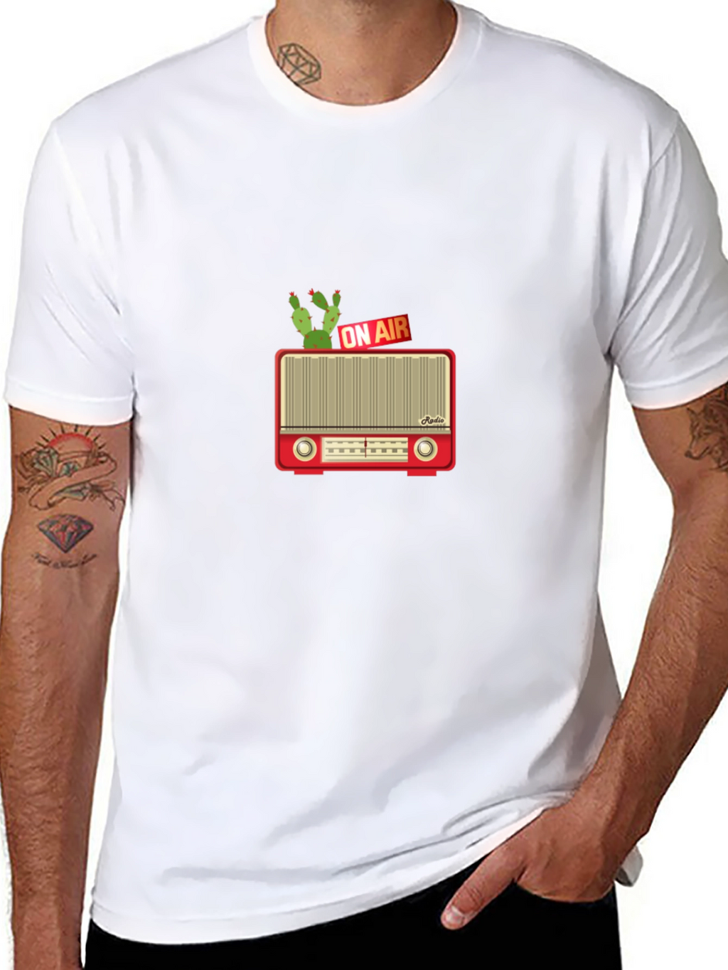 Retro Radio Cactus T-Shirt