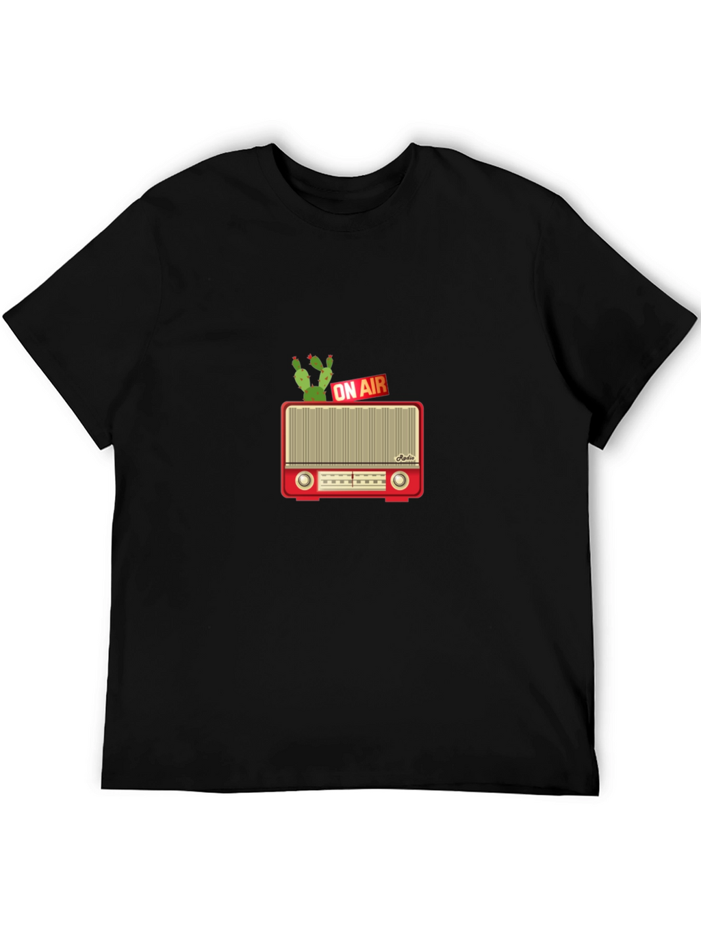 Retro Radio Cactus T-Shirt