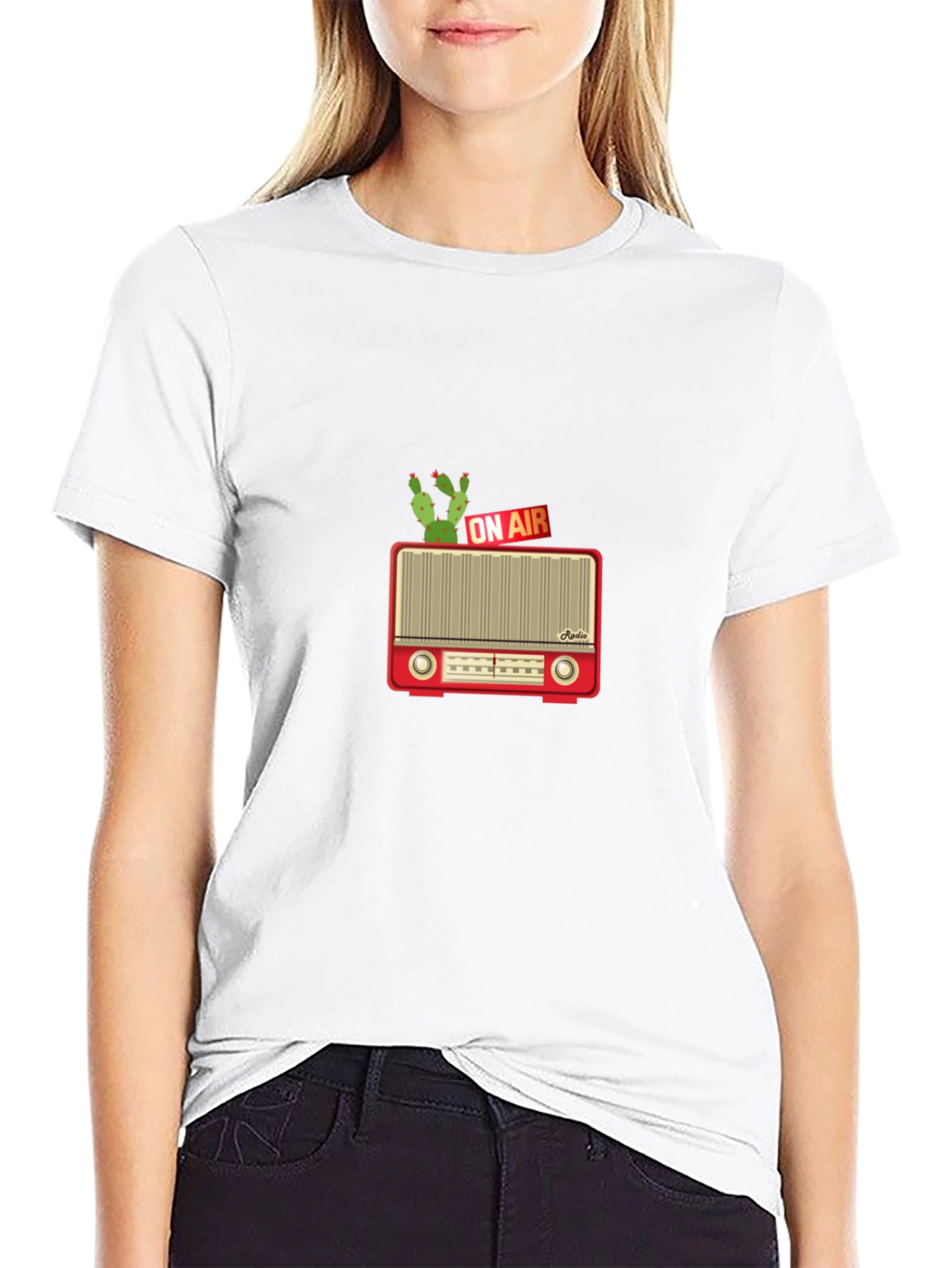 Retro Radio Cactus T-Shirt