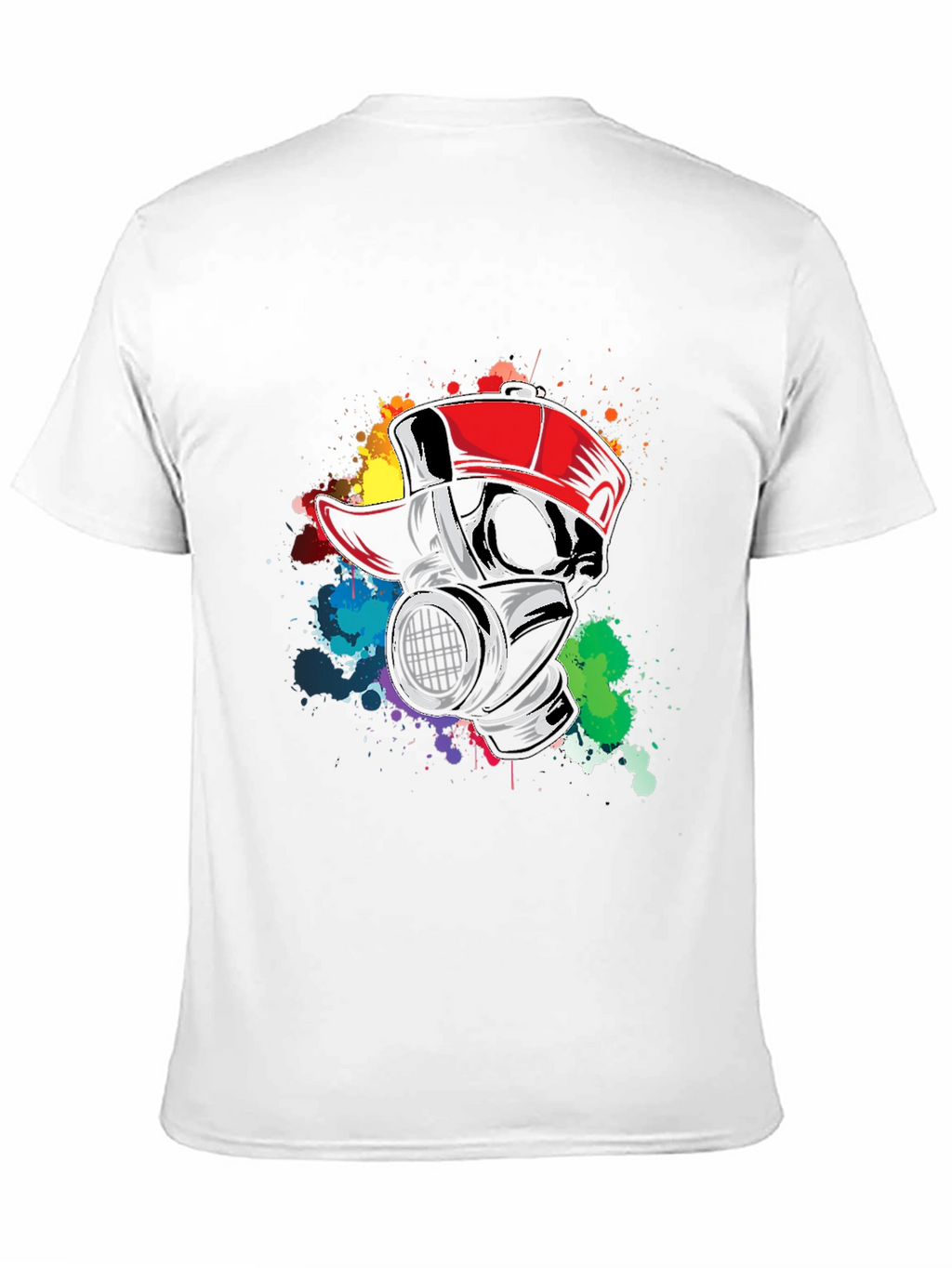 Gas Mask Graffiti Tee - Urban Style