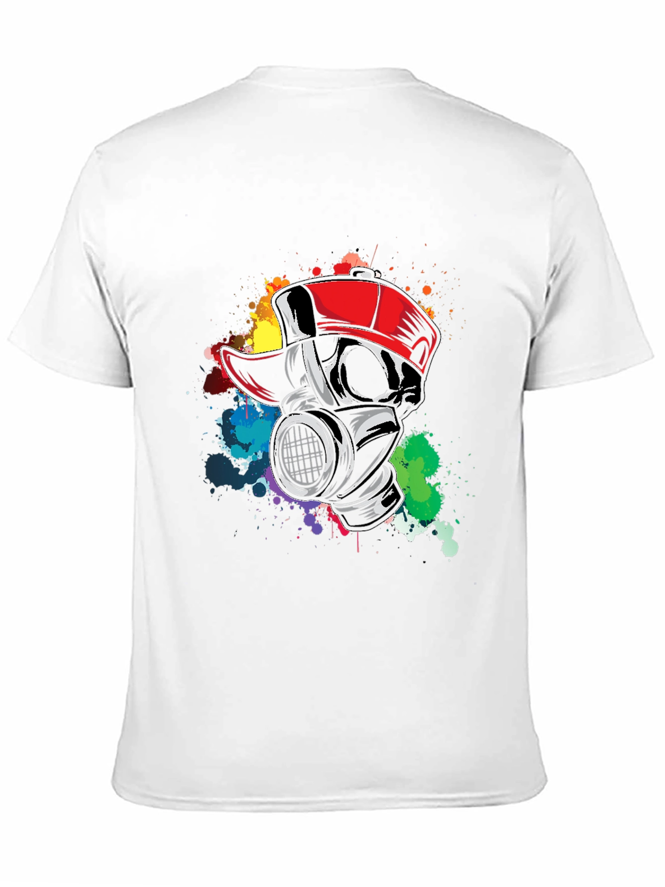 Gas Mask Graffiti Tee - Urban Style