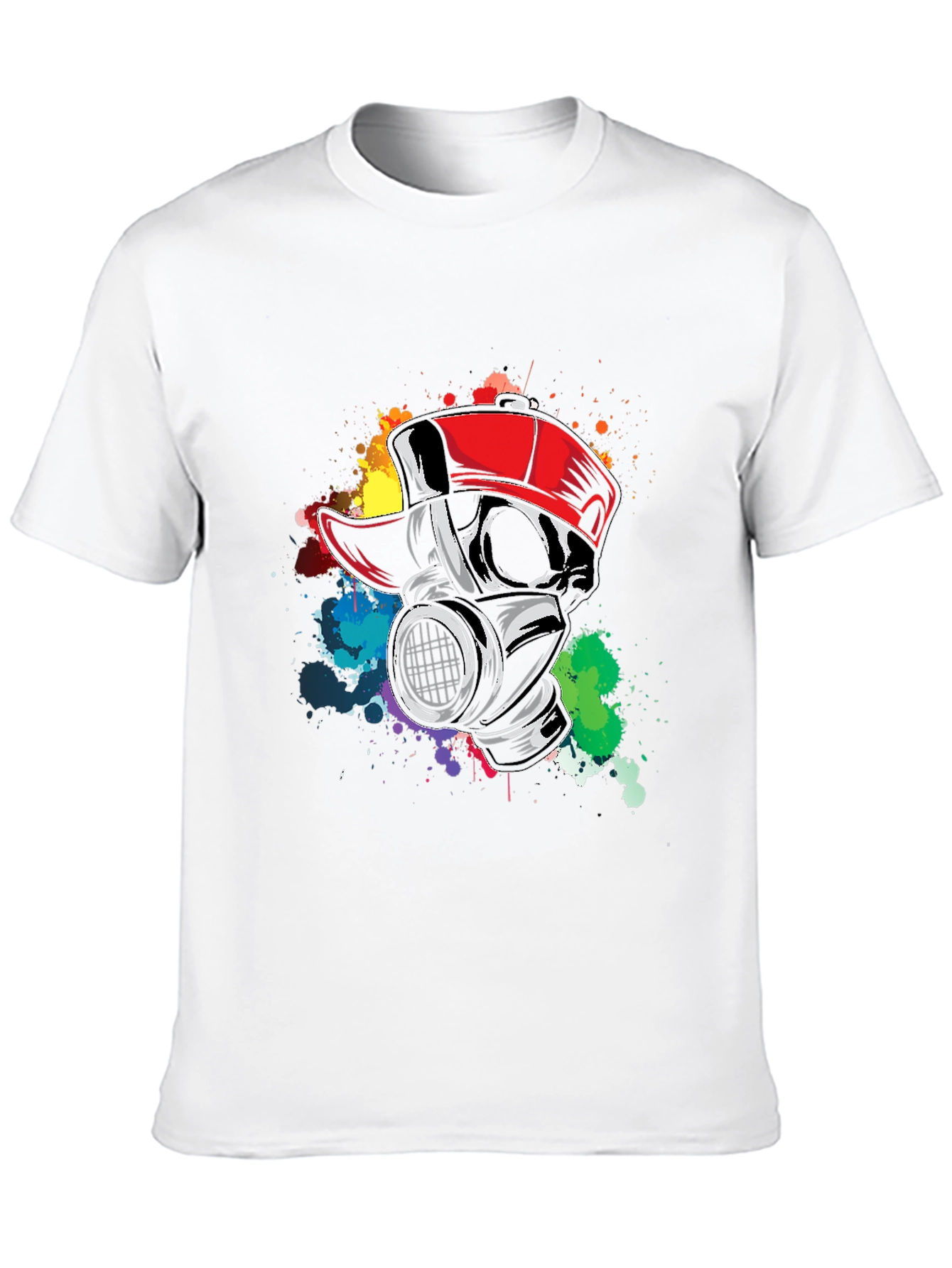 Gas Mask Graffiti Tee - Urban Style