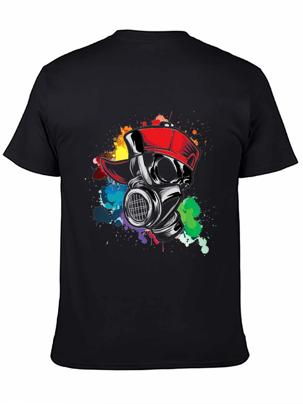 Gas Mask Graffiti Tee - Urban Style