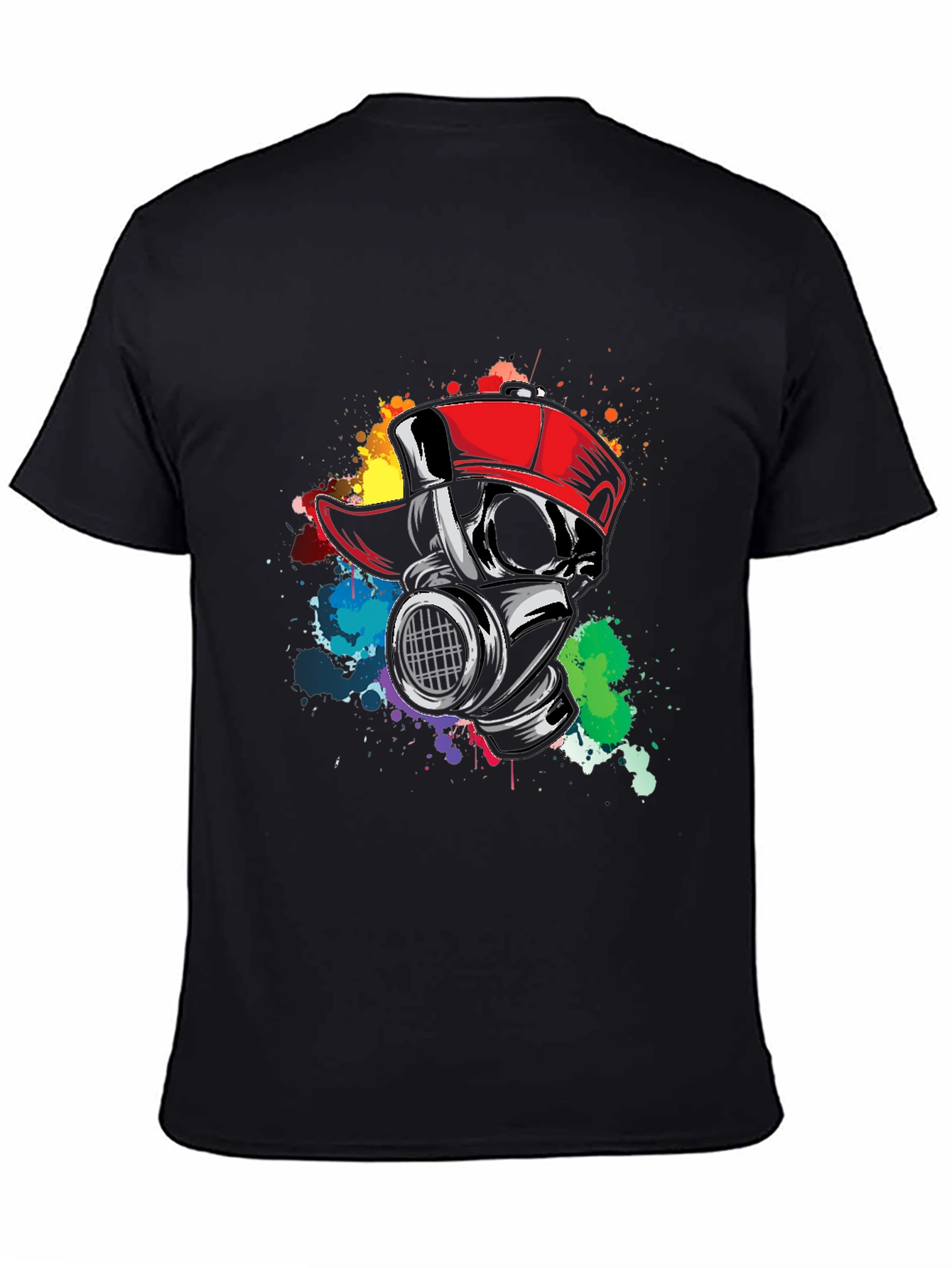 Gas Mask Graffiti Tee - Urban Style