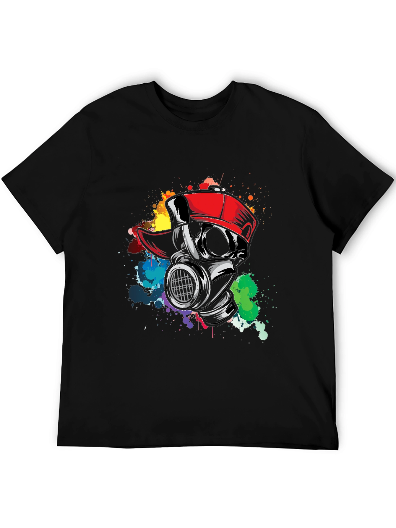 Gas Mask Graffiti Tee - Urban Style