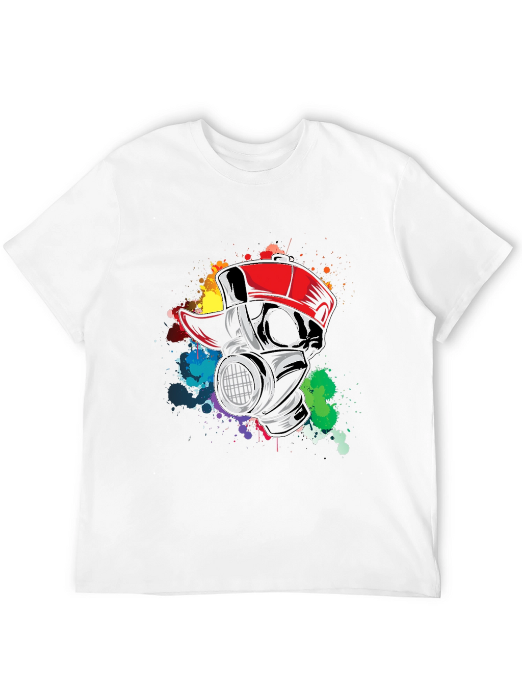 Gas Mask Graffiti Tee - Urban Style