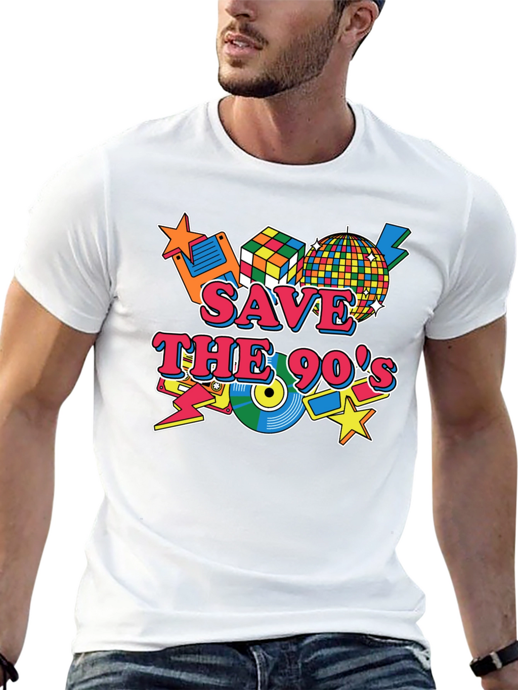 Save the 90s Retro T-Shirt - Nostalgic Throwback Tee