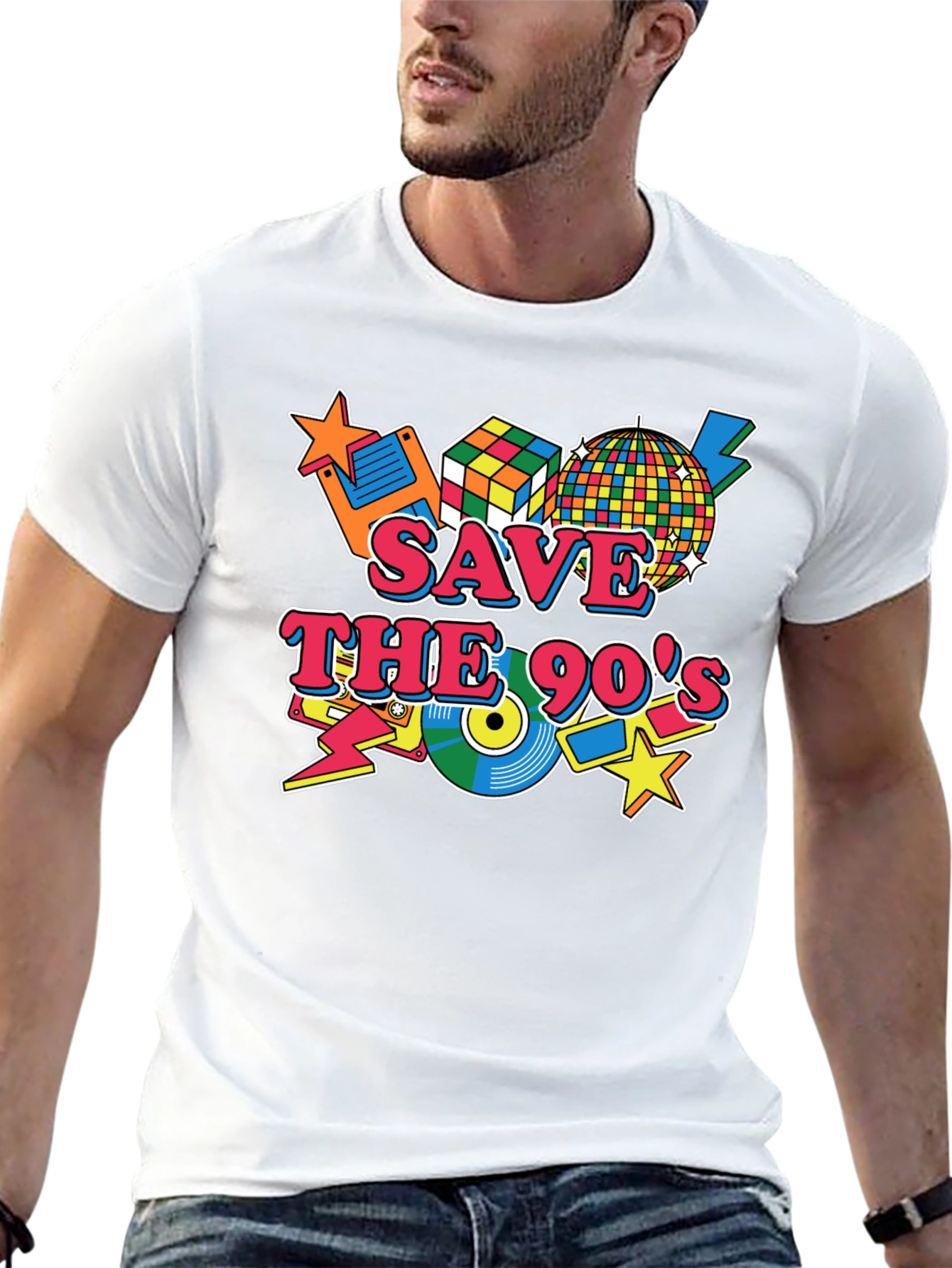 Save the 90s Retro T-Shirt - Nostalgic Throwback Tee