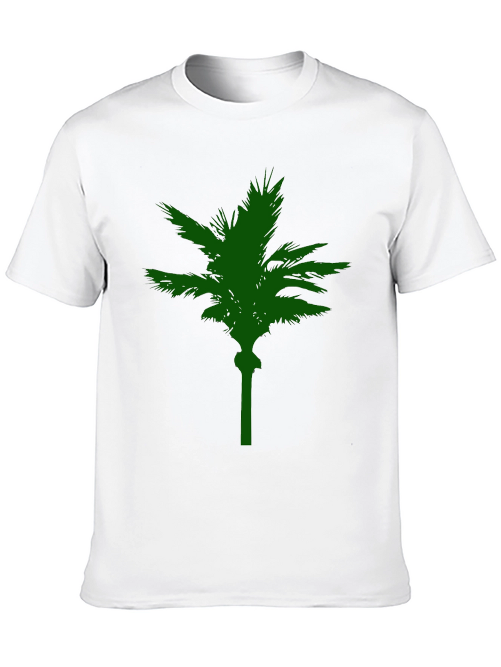 Green Palm Tree Graphic T-Shirt - Casual Comfort