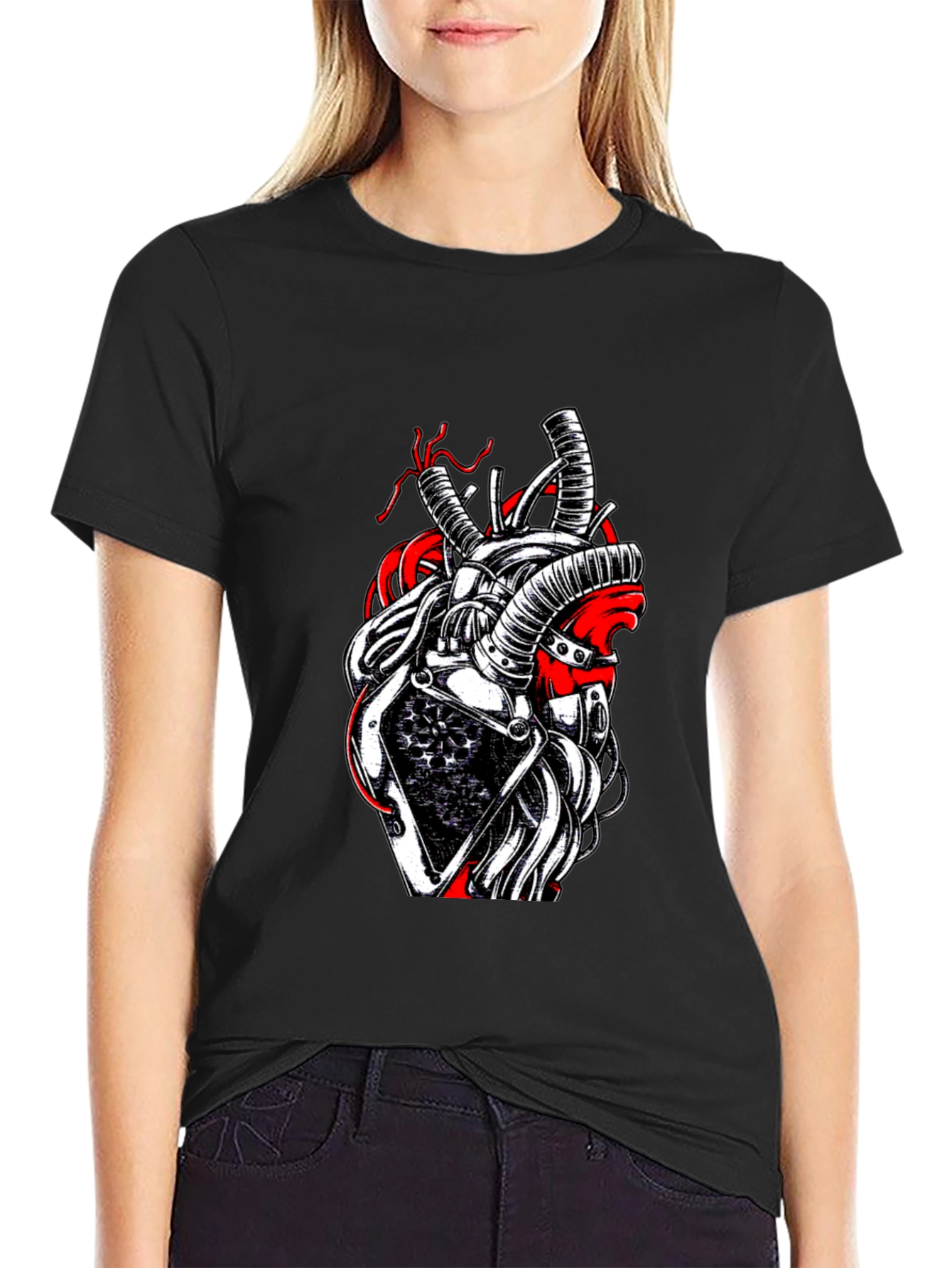 Mechanical Heart Graphic T-Shirt