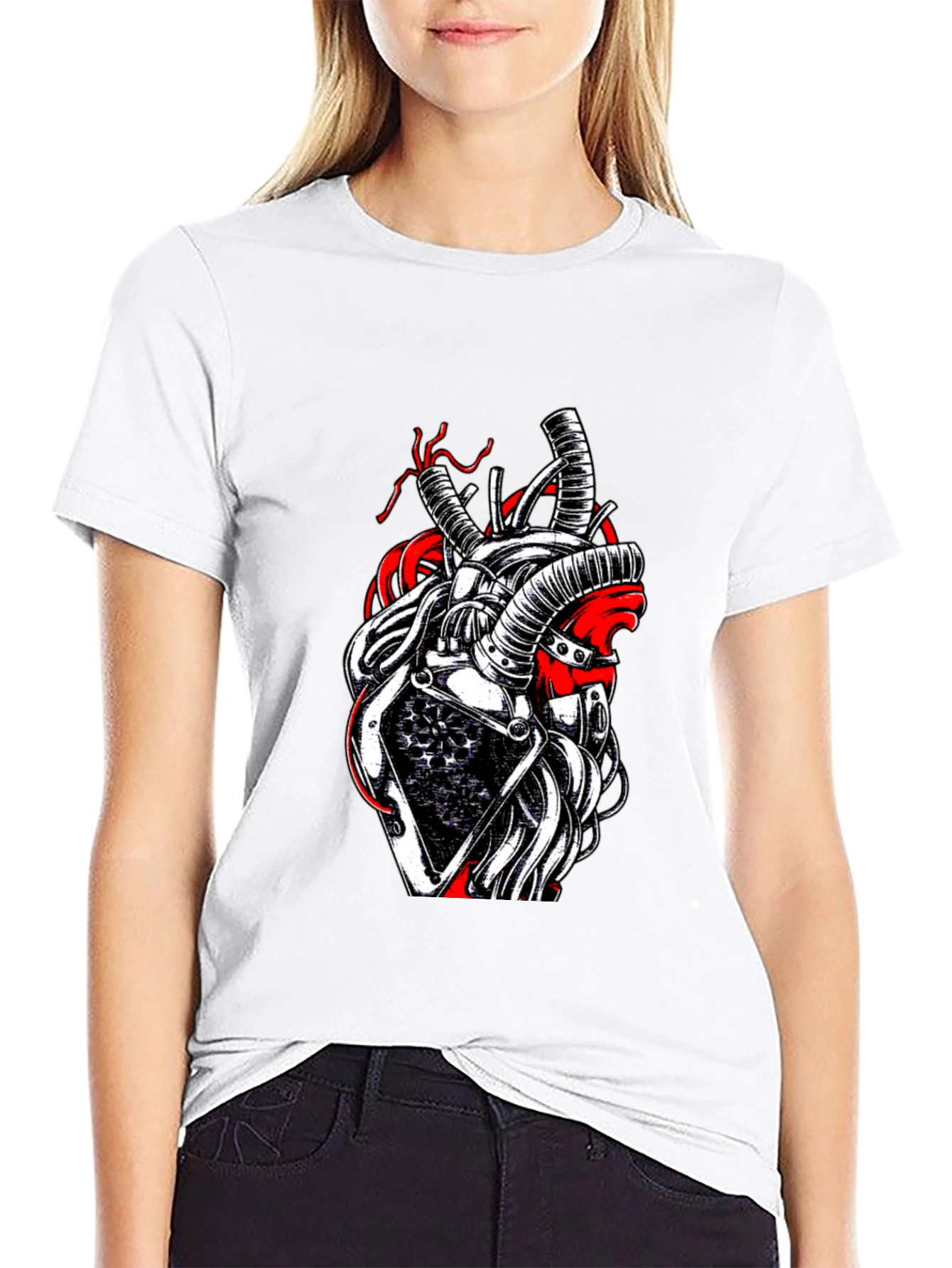 Mechanical Heart Graphic T-Shirt