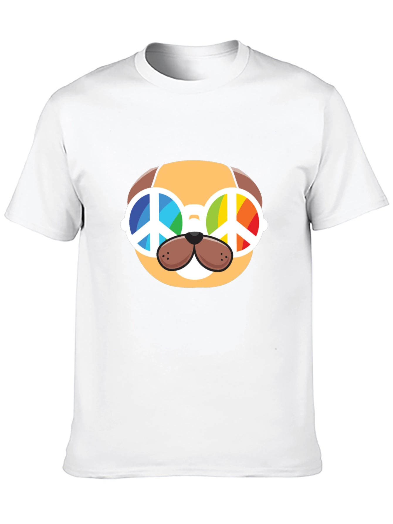 Peace Dog Graphic Tee - Cute Animal Lover Shirt