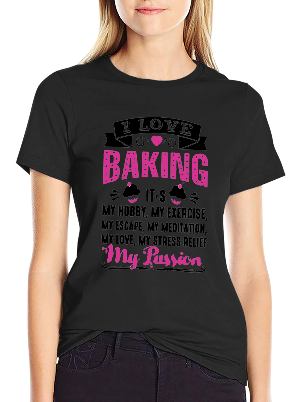 I Love Baking T-Shirt: Hobby Exercise Passion Tee