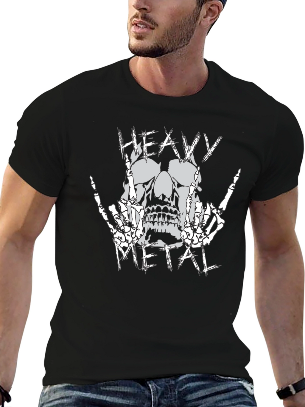 Heavy Metal Skull T-Shirt