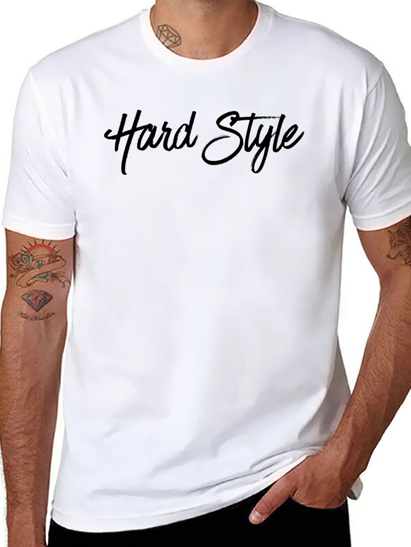 Hard Style Black Graphic Tee Shirt