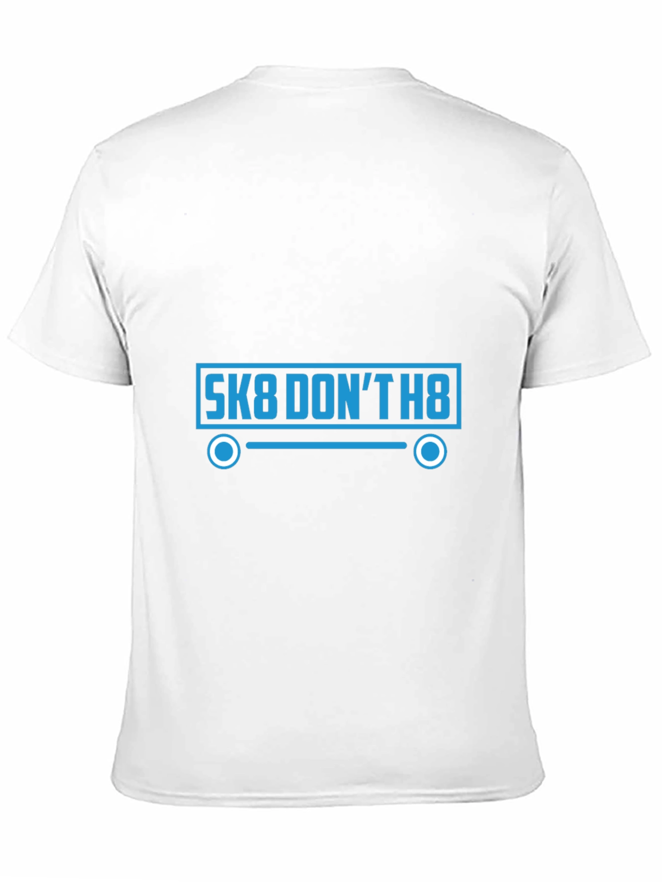Sk8 Dont H8 Graphic Tee - Black