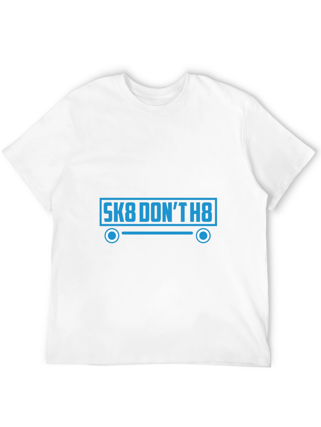 Sk8 Dont H8 Graphic Tee - Black