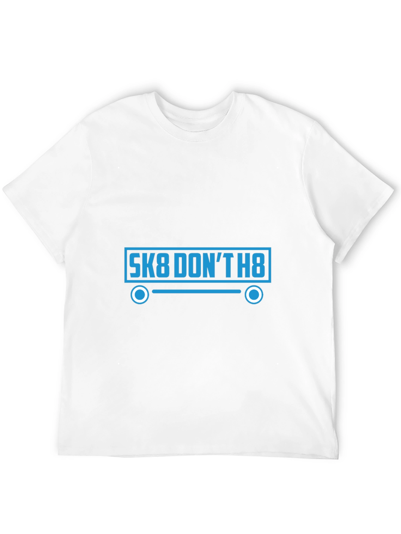 Sk8 Dont H8 Graphic Tee - Black