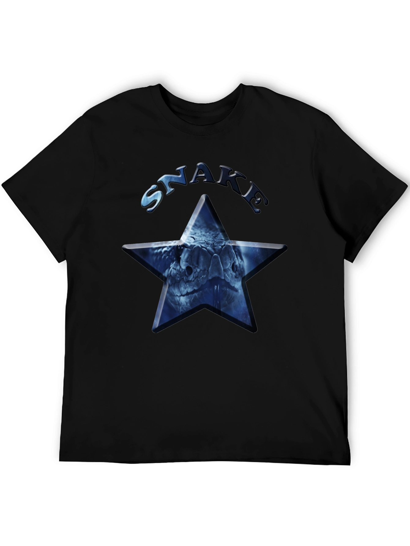 Snake Star Graphic Tee - Mens Black T-Shirt