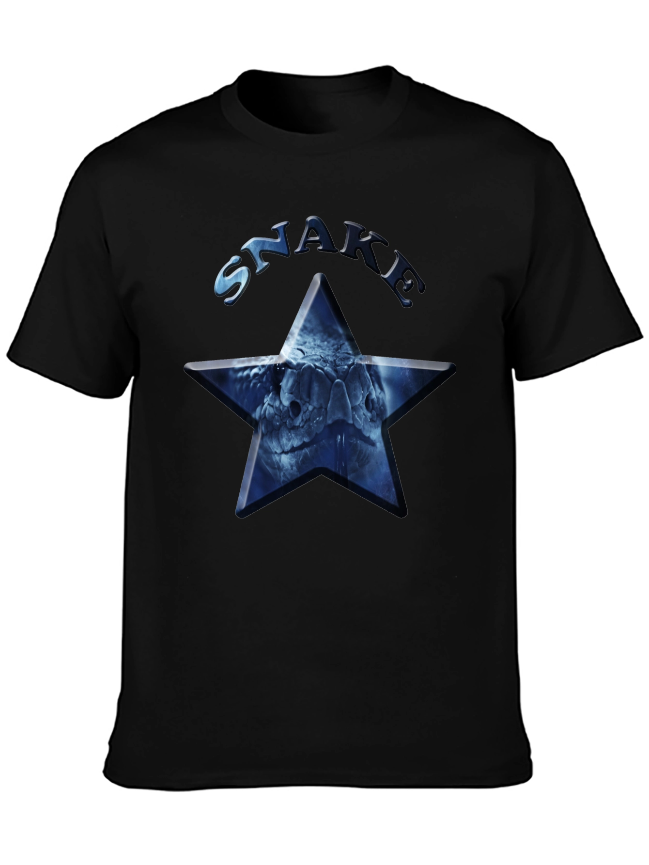 Snake Star Graphic Tee - Mens Black T-Shirt