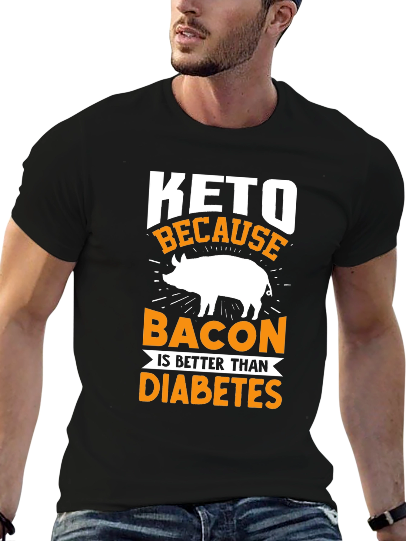 Keto Bacon > Diabetes T-Shirt