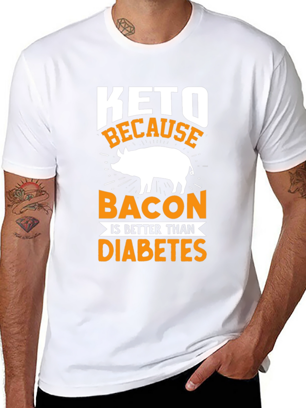 Keto Bacon > Diabetes T-Shirt
