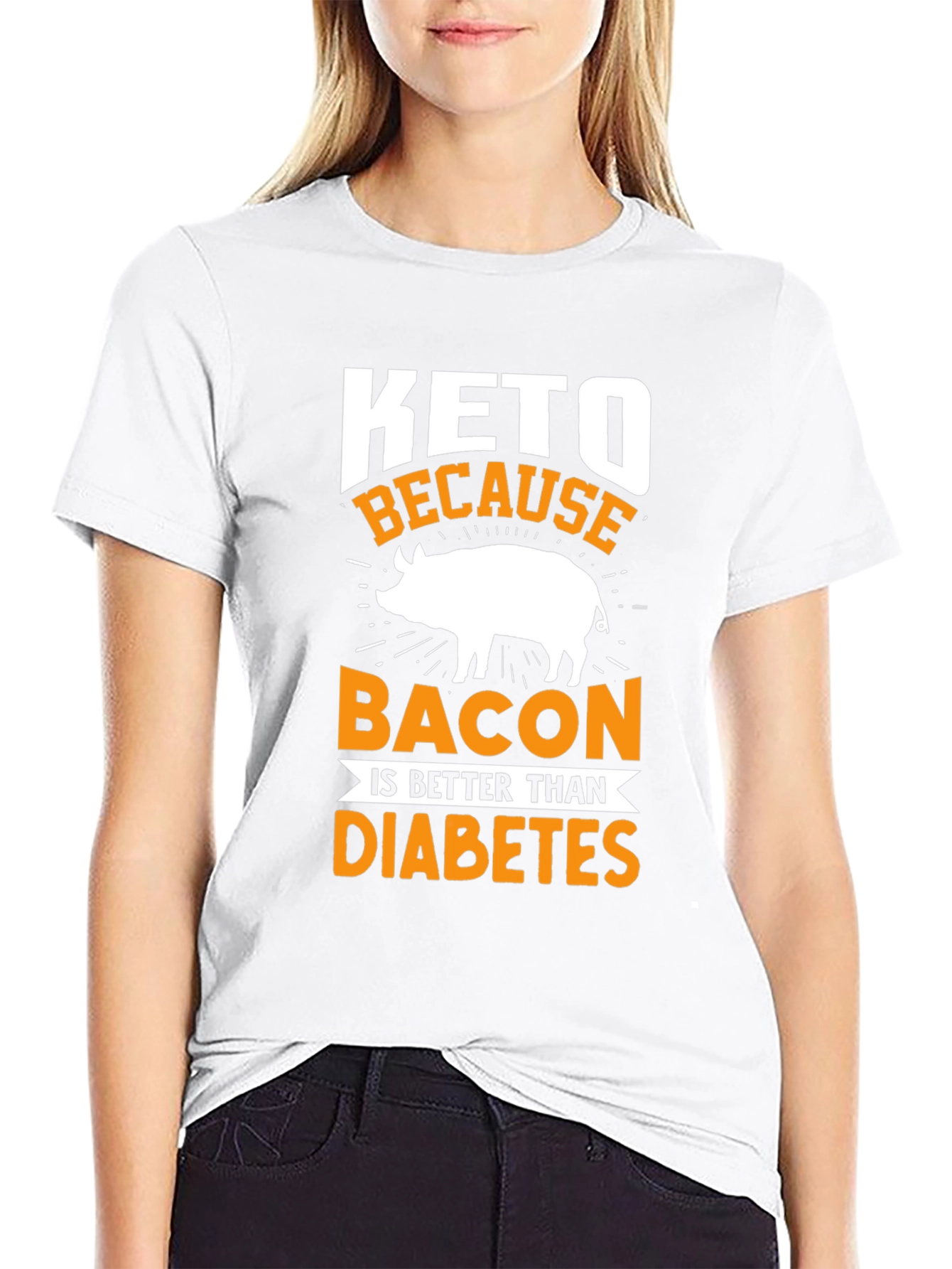 Keto Bacon > Diabetes T-Shirt