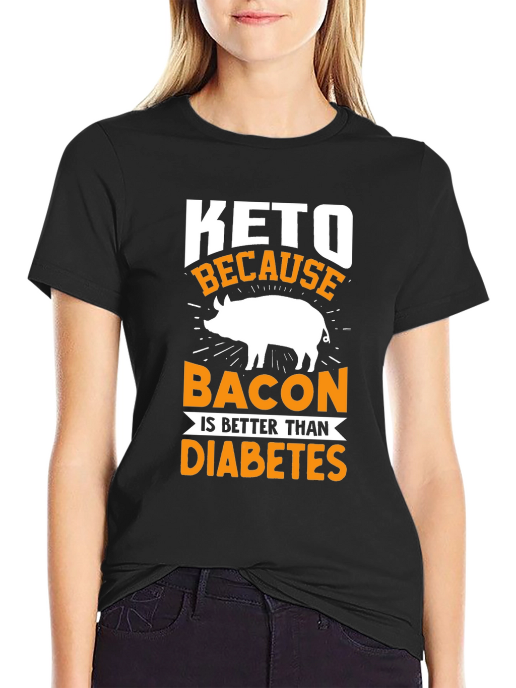 Keto Bacon > Diabetes T-Shirt
