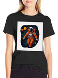 Astronaut in Space Graphic T-Shirt