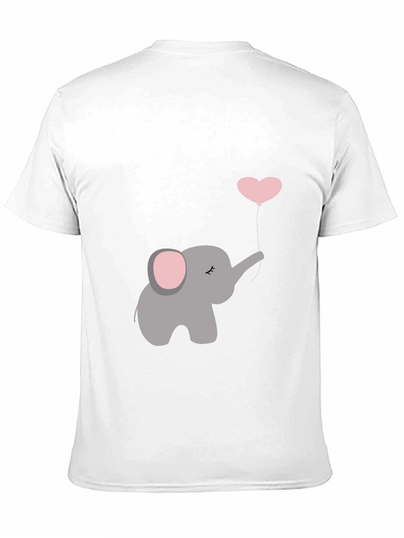 Elephant Heart Balloon Graphic Tee - Black