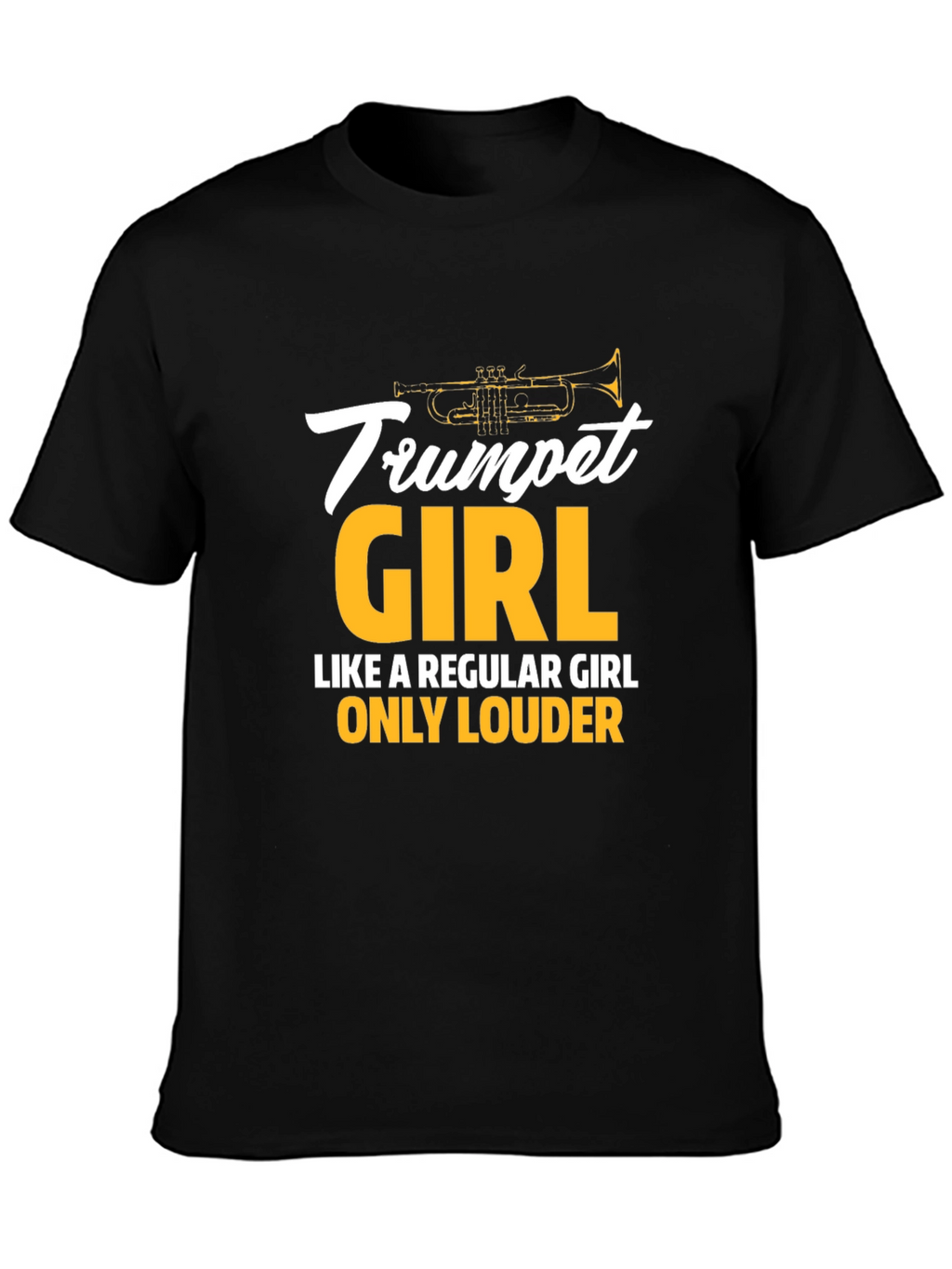 Trumpet Girl T-Shirt - Musician Gift