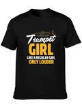 Trumpet Girl T-Shirt - Musician Gift