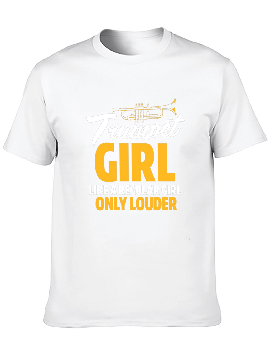 Trumpet Girl T-Shirt - Musician Gift