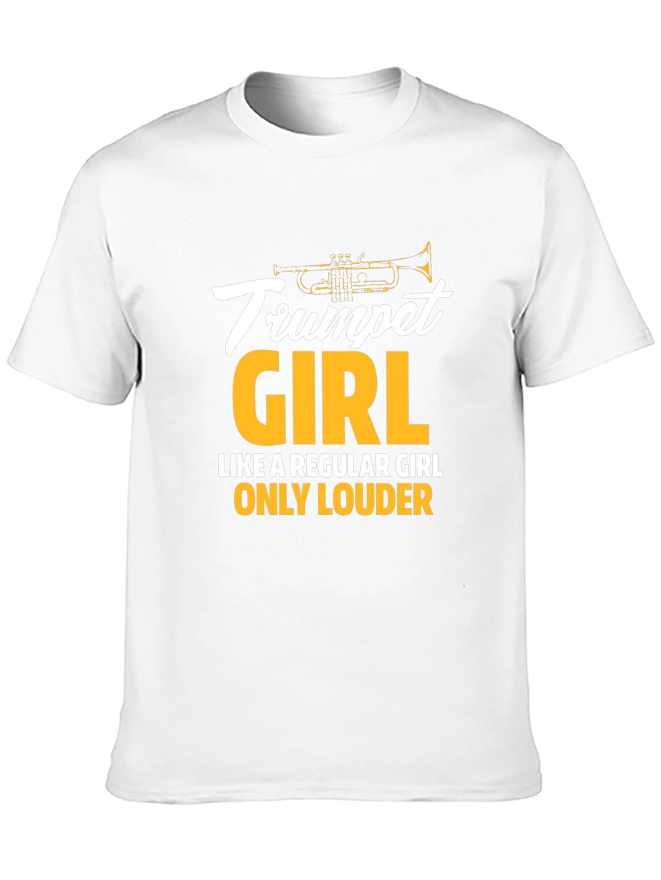 Trumpet Girl T-Shirt - Musician Gift