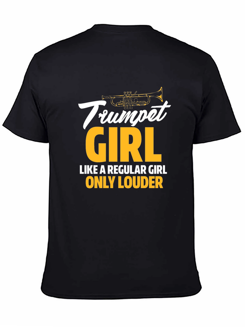 Trumpet Girl T-Shirt - Musician Gift