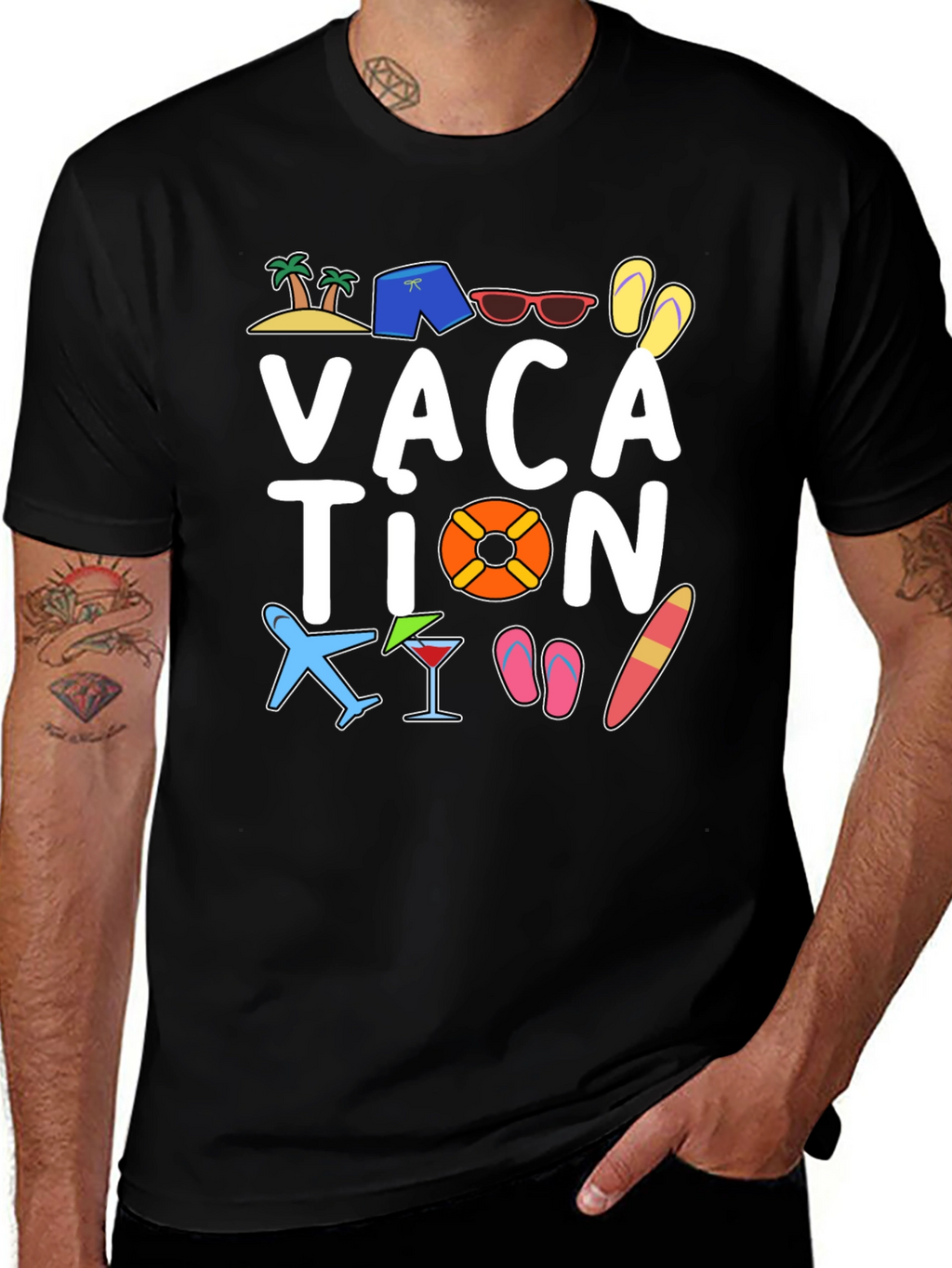 Vacation Graphic Tee - Fun Summer Holiday Shirt