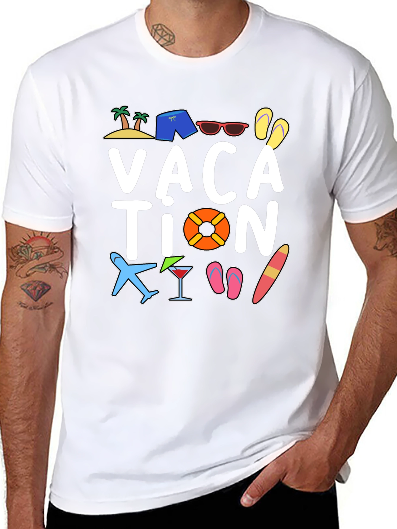 Vacation Graphic Tee - Fun Summer Holiday Shirt